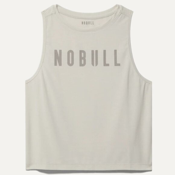 No Bull Womens Muscle Tank Top Crop Gray ** Large ** NEW!! - Picture 3 of 10